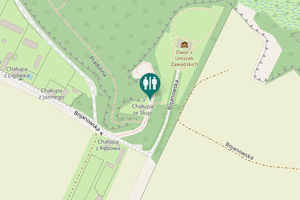 Map showing location of Gabriela Narutowicza 64 Toilet
