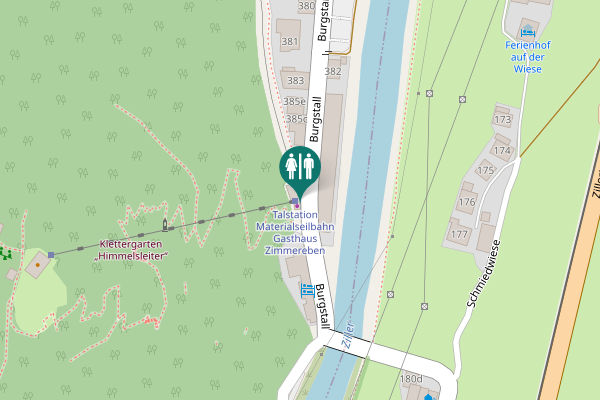 Map showing location of Burgstall 388 Toilet