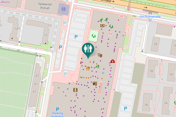 Map showing location of Ostrobramska 75c Toilet