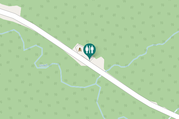Map showing location of Glinka Toilet