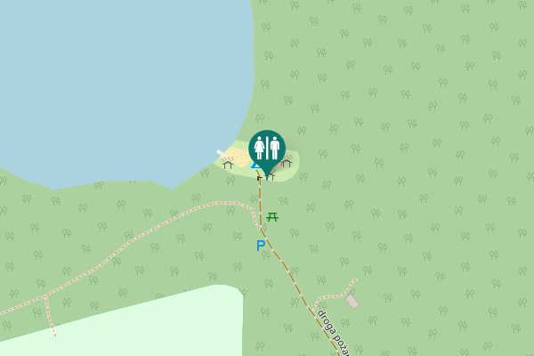 Map showing location of droga pożarowa 16 Toilet