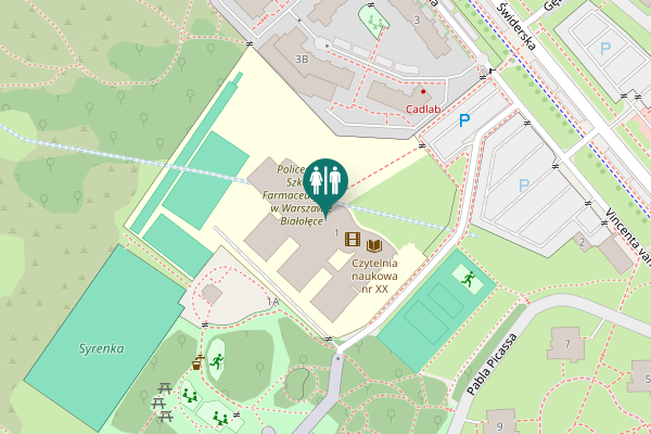 Map showing location of Vincenta van Gogha 1 Toilet