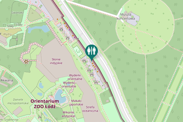 Map showing location of Konstantynowska 8/10 Toilet