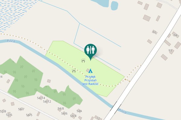 Map showing location of 54A Toilet