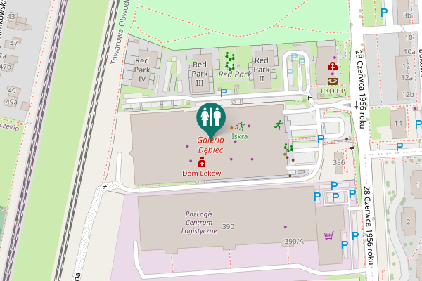 Map showing location of 28 Czerwca 1956 roku 384 Toilet