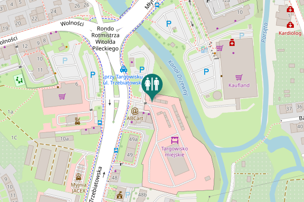 Map showing location of Trzebiatowska 51d Toilet