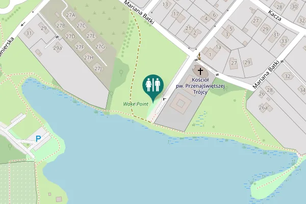 Map showing location of Łanowa 1b Toilet