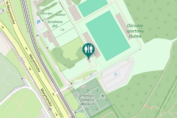 Map showing location of Marymoncka 42 Toilet