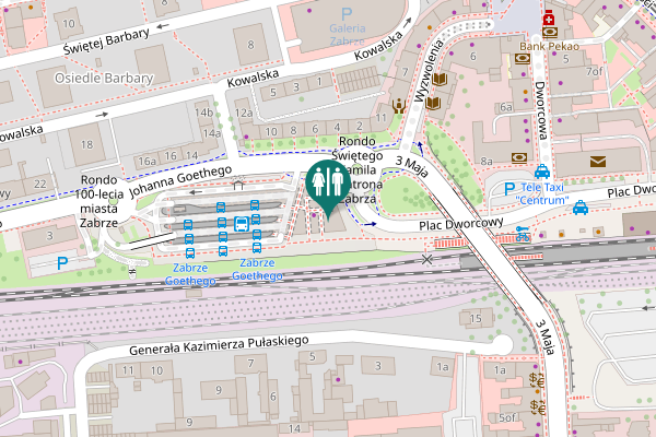 Map showing location of Johanna Goethego 1 Toilet