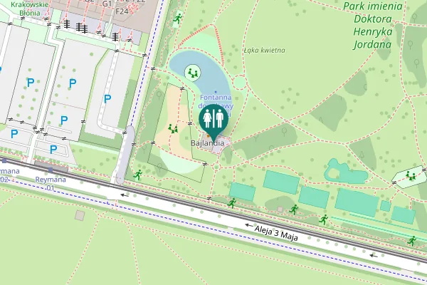 Map showing location of Aleja 3 Maja Toilet