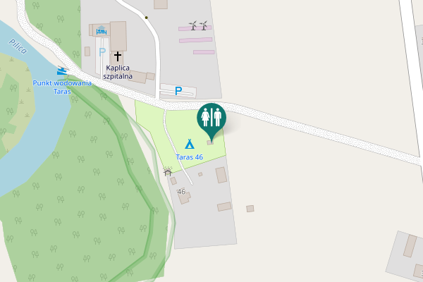 Map showing location of Taras Toilet
