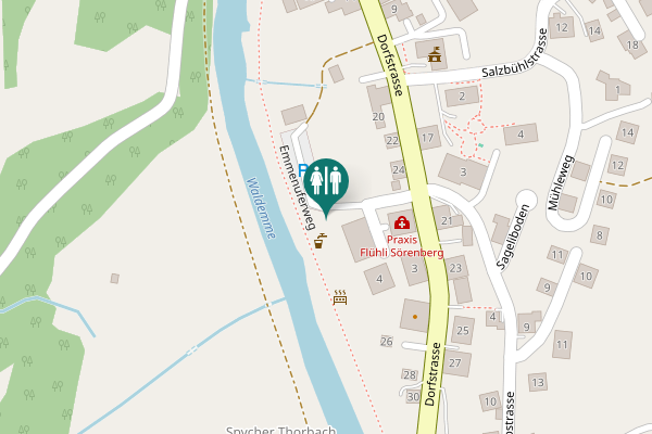 Map showing location of Sonnenmatte 2 Toilet