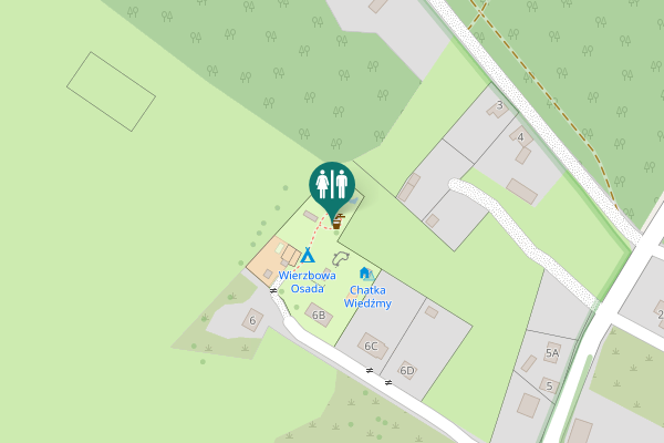 Map showing location of 6B Toilet
