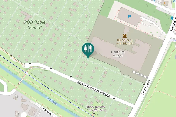 Map showing location of Piastowska 16 Toilet