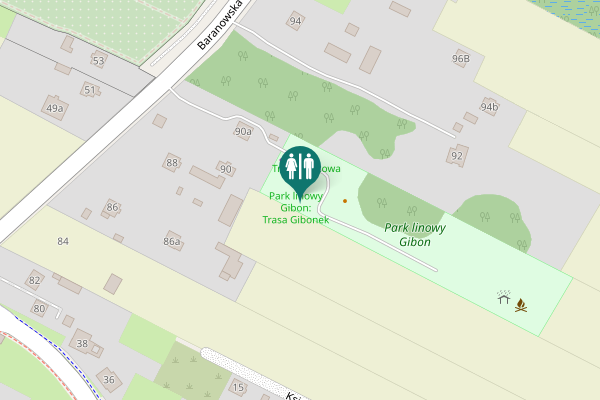 Map showing location of Baranowska 90a Toilet