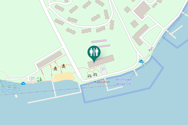 Map showing location of Ryn Toilet