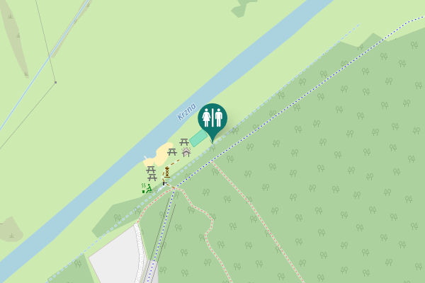 Map showing location of Porosiuki Toilet