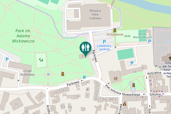 Map showing location of Parkowa 14 Toilet