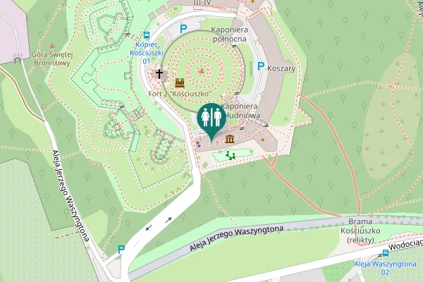 Map showing location of Aleja Jerzego Waszyngtona 1 Toilet