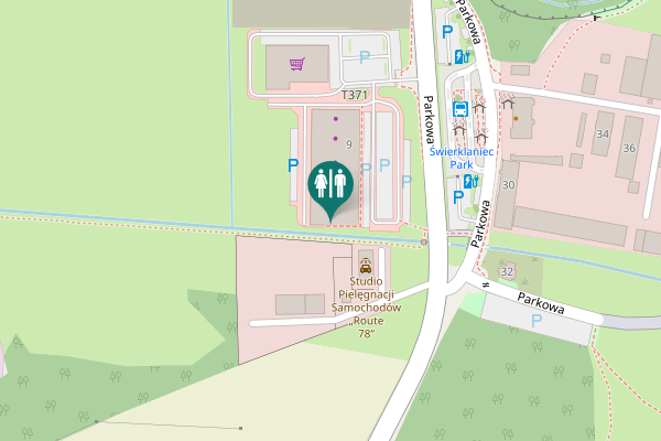 Map showing location of Parkowa 9 Toilet