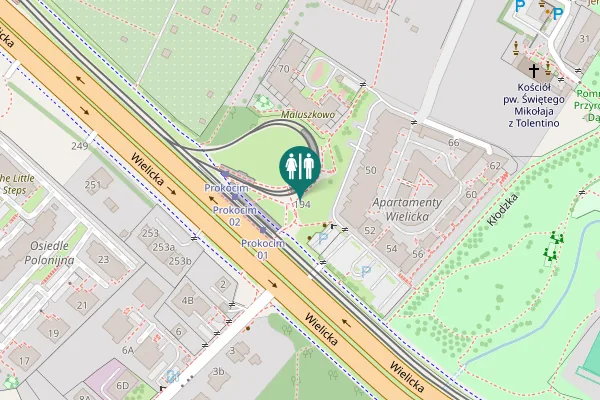 Map showing location of Wielicka 194 Toilet