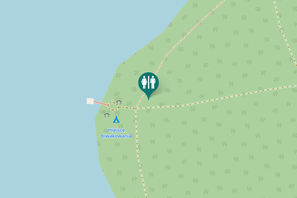 Map showing location of gmina Sieraków Toilet