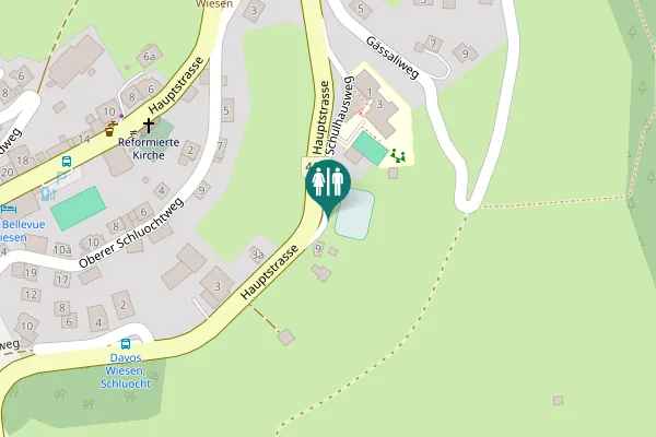 Map showing location of Schulhausweg 9 Toilet