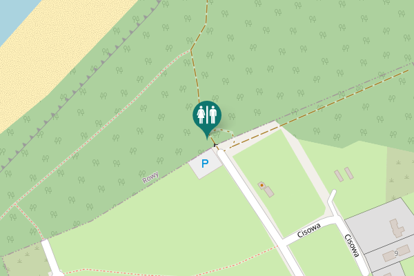 Map showing location of Nadmorska Toilet