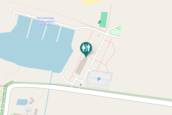 Map showing location of Wylazłów Toilet