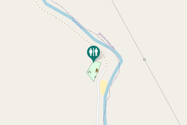 Map showing location of Czarnotrzew Toilet
