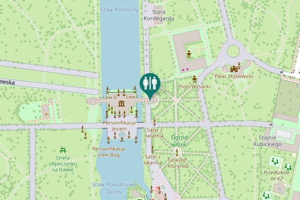 Map showing location of Agrykola 1 Toilet