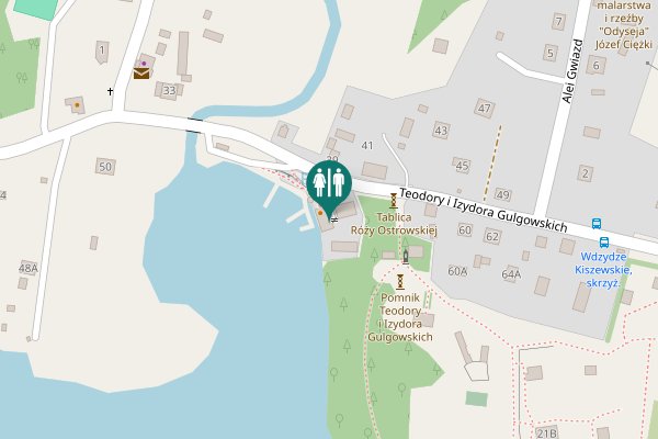 Map showing location of Teodory i Izydora Gulgowskich 52 Toilet