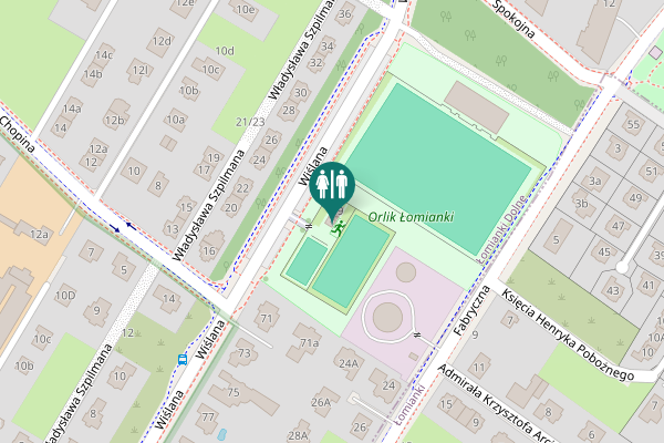 Map showing location of Wiślana 69 Toilet