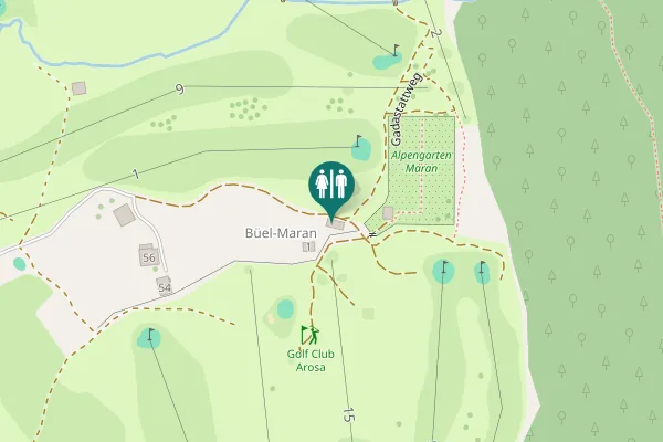 Map showing location of Gadastattweg Toilet