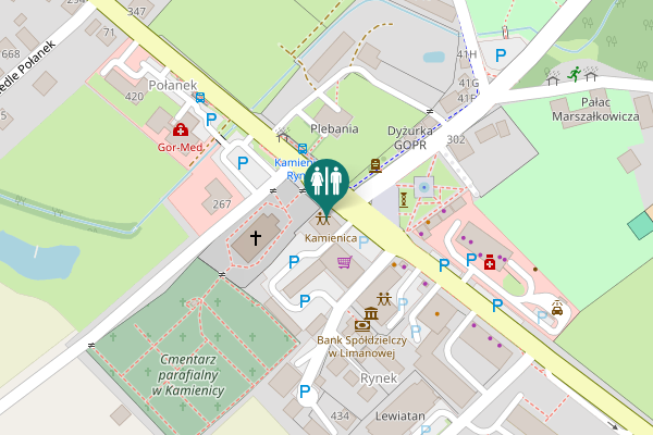 Map showing location of 43 Toilet