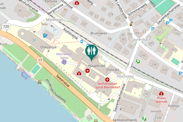 Map showing location of Asylstrasse 10 Toilet