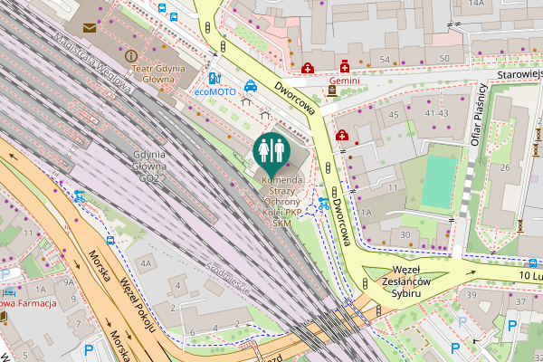 Map showing location of Plac Konstytucji 1 Toilet