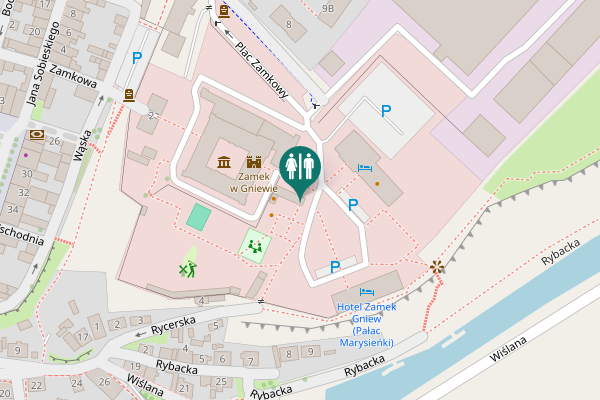 Map showing location of Zamkowa 3 Toilet