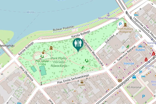 Map showing location of Władysława Warneńczyka 14 Toilet
