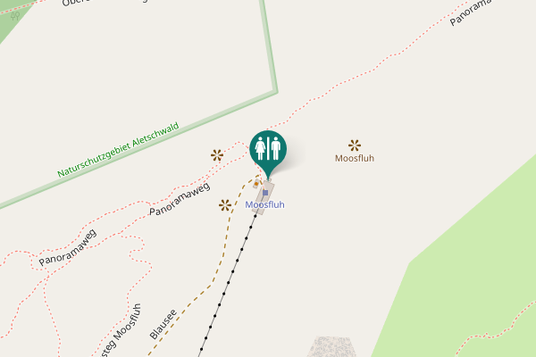 Map showing location of Bergweg Panoramaweg Toilet