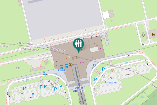 Map showing location of Króla Jana III Sobieskiego 1 Toilet