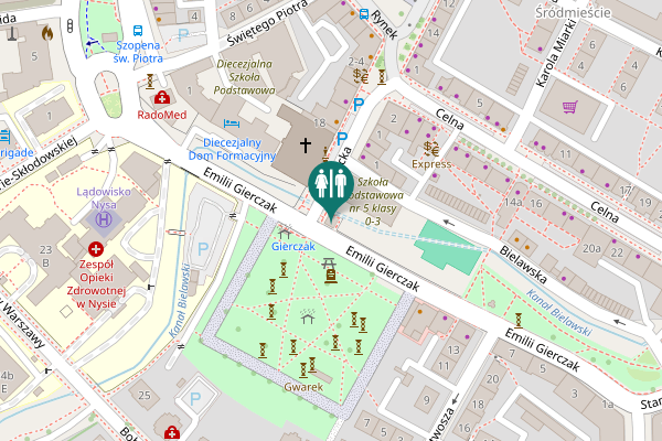 Map showing location of Emilii Gierczak 8 Toilet