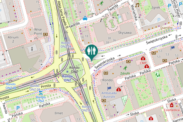 Map showing location of Świętokrzyska 38 Toilet