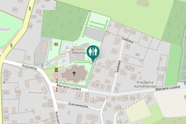 Map showing location of Mariana Luzara 3a Toilet