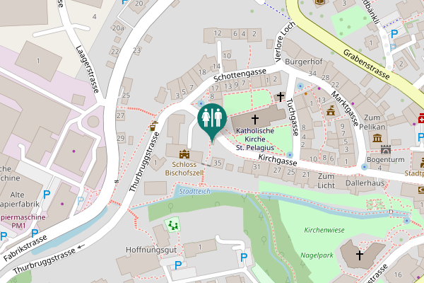 Map showing location of Kirchgasse 35 Toilet