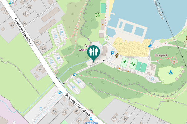 Map showing location of Balaton Toilet