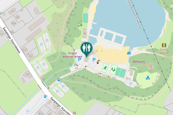 Map showing location of Balaton Toilet