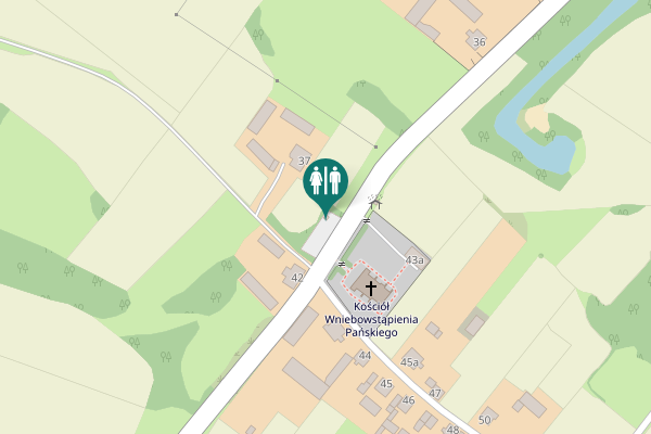 Map showing location of obręb Ochle Toilet