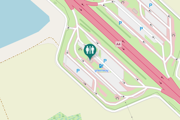 Map showing location of A4 Toilet