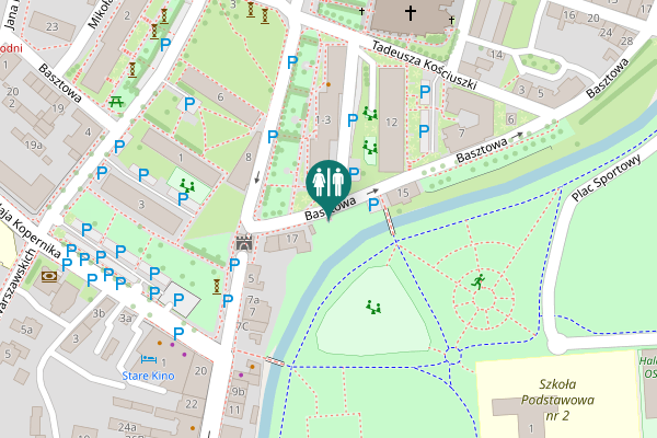 Map showing location of Basztowa 13 Toilet